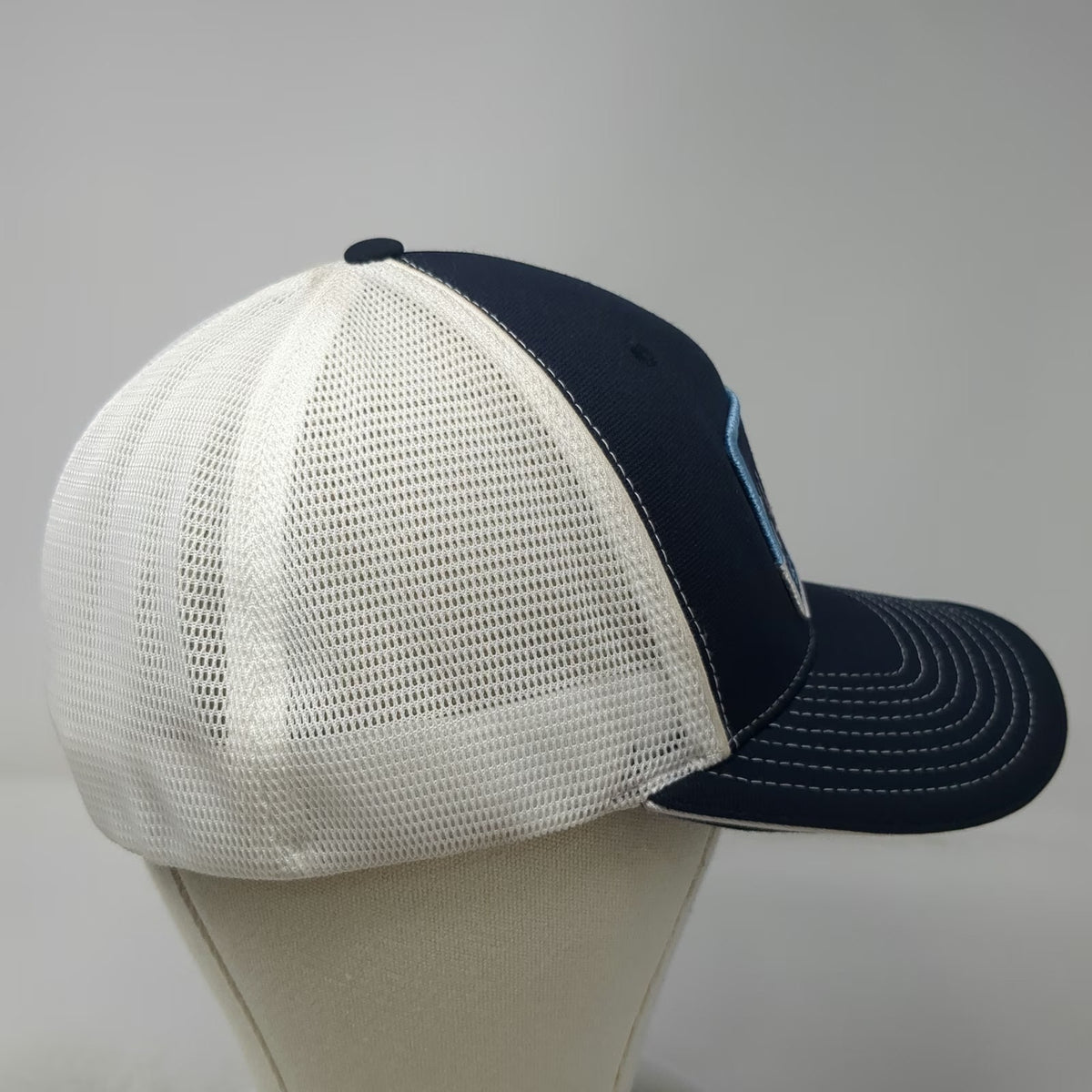 Richardson Cap Blue XL Fitted Mesh Flexfit West Ada Patch Hat 1950 Idaho