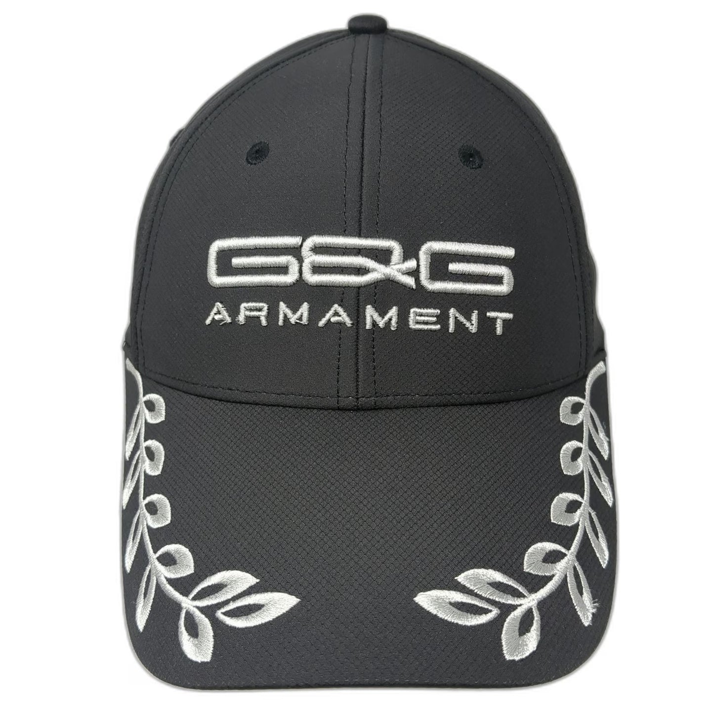 G&G Armament Baseball Cap Black OSFM Laurel Leaves Kanji Tactical Airsoft Hat
