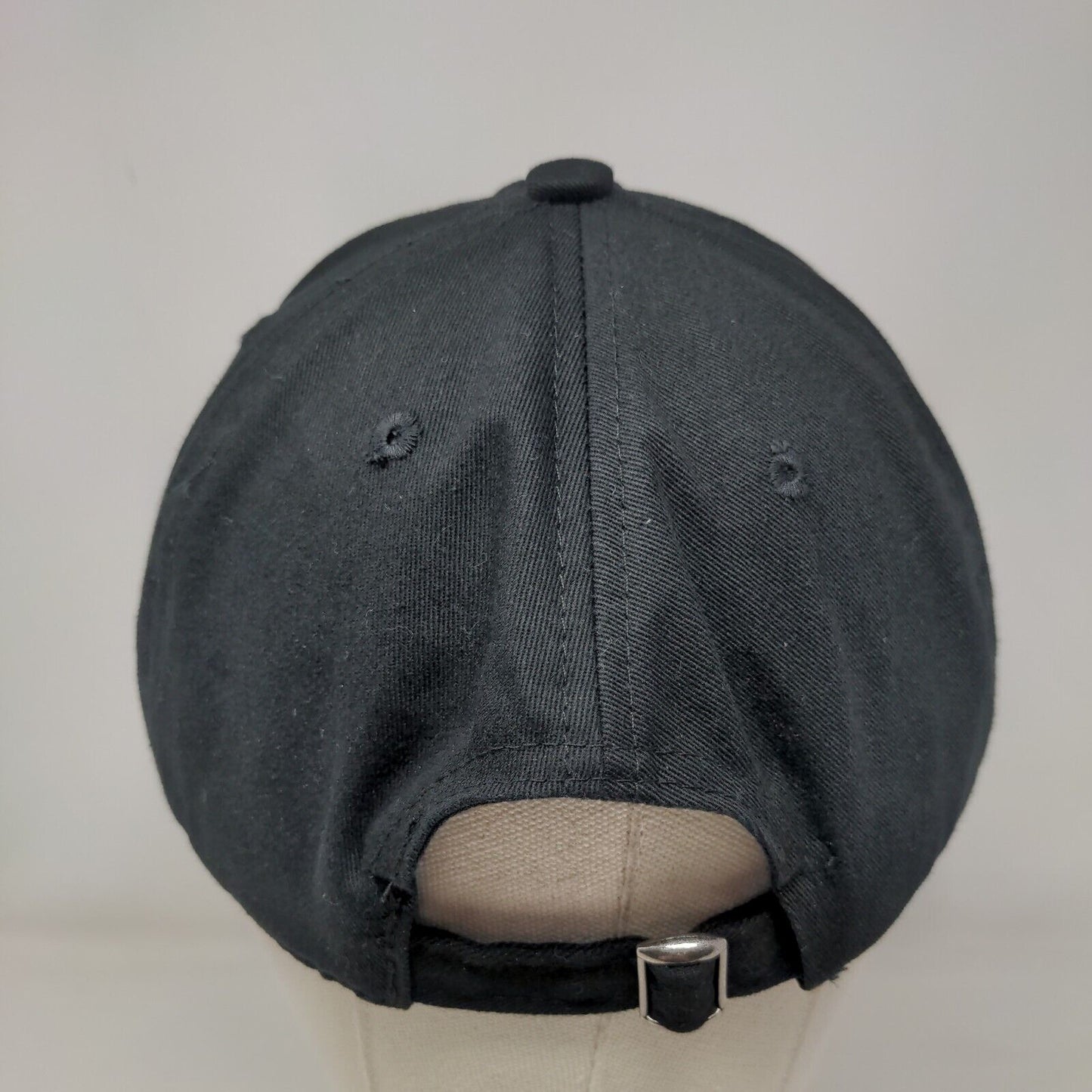 100 Slideback Hat Black One Size Embroidered 6 Panel Sole Addiction