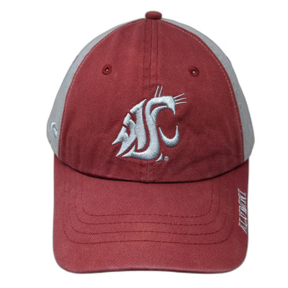 Pukka Baseball Cap Red Gray One Size NCAA Washington State University Alumni Hat