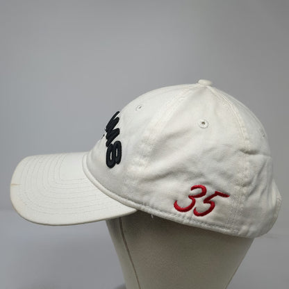 New Era Adams Golf Baseball Cap White One Size Slideback Super S 35 Cotton Hat
