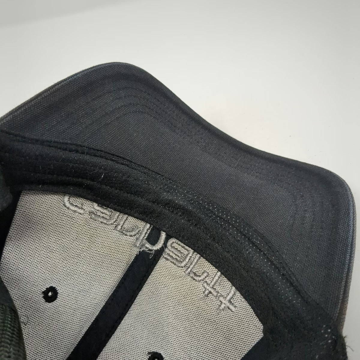 Carhartt Trucker Hat Black One Size Snapback Mesh Embroidered Logo Workwear