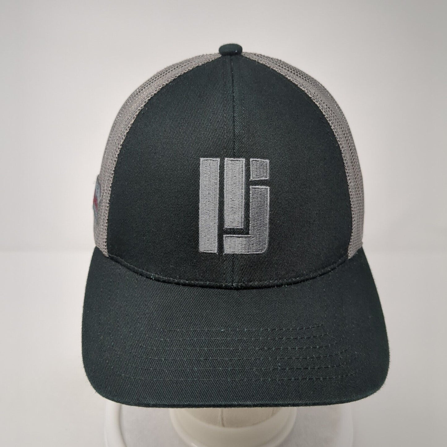 McMillen Jacobs Snapback Trucker Hat Black One Size Mesh Back Adjustable