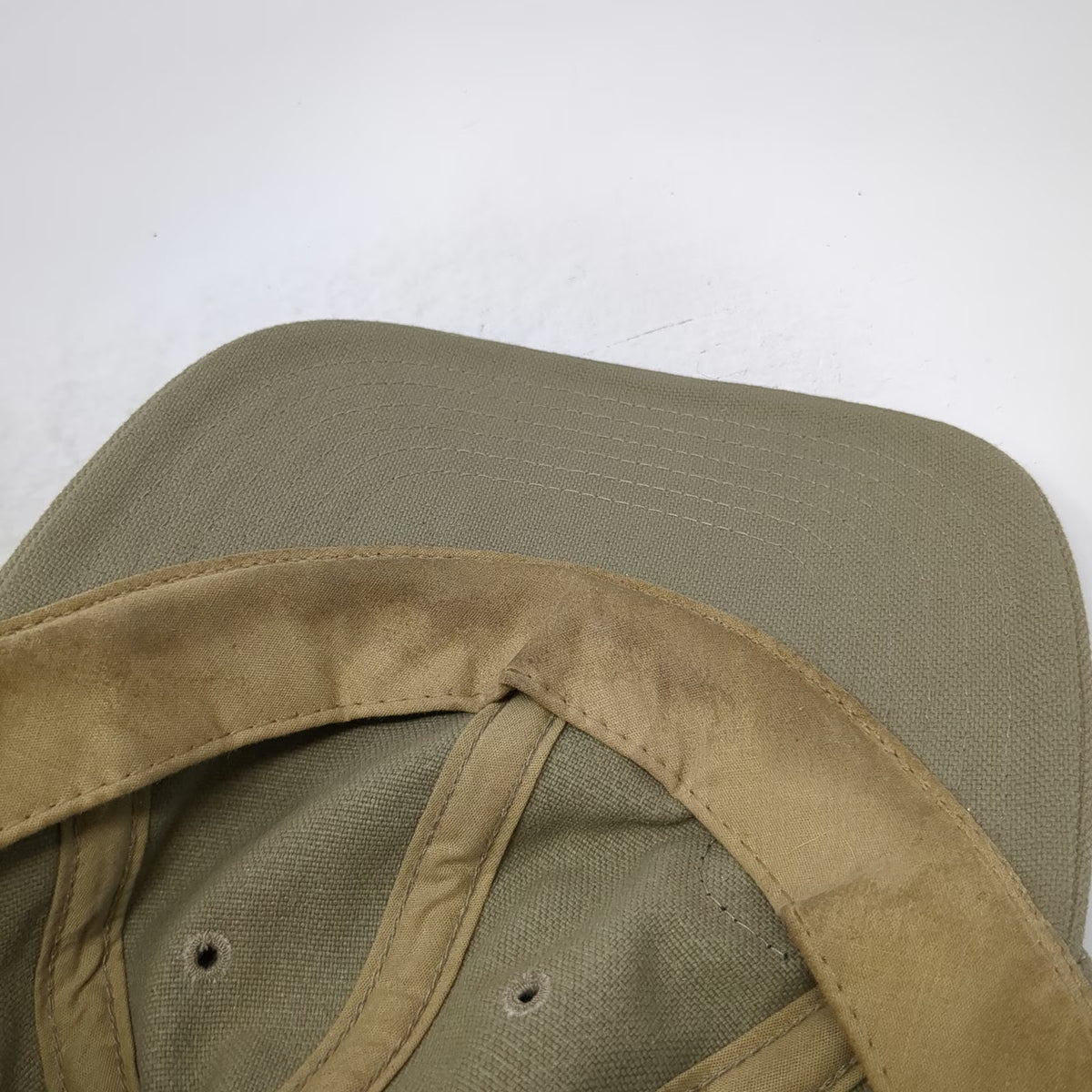 Carhartt Baseball Cap Brown Canvas Logo Made USA Slideback Duck Hat Vintage