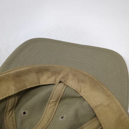 Carhartt Baseball Cap Brown Canvas Logo Made USA Slideback Duck Hat Vintage