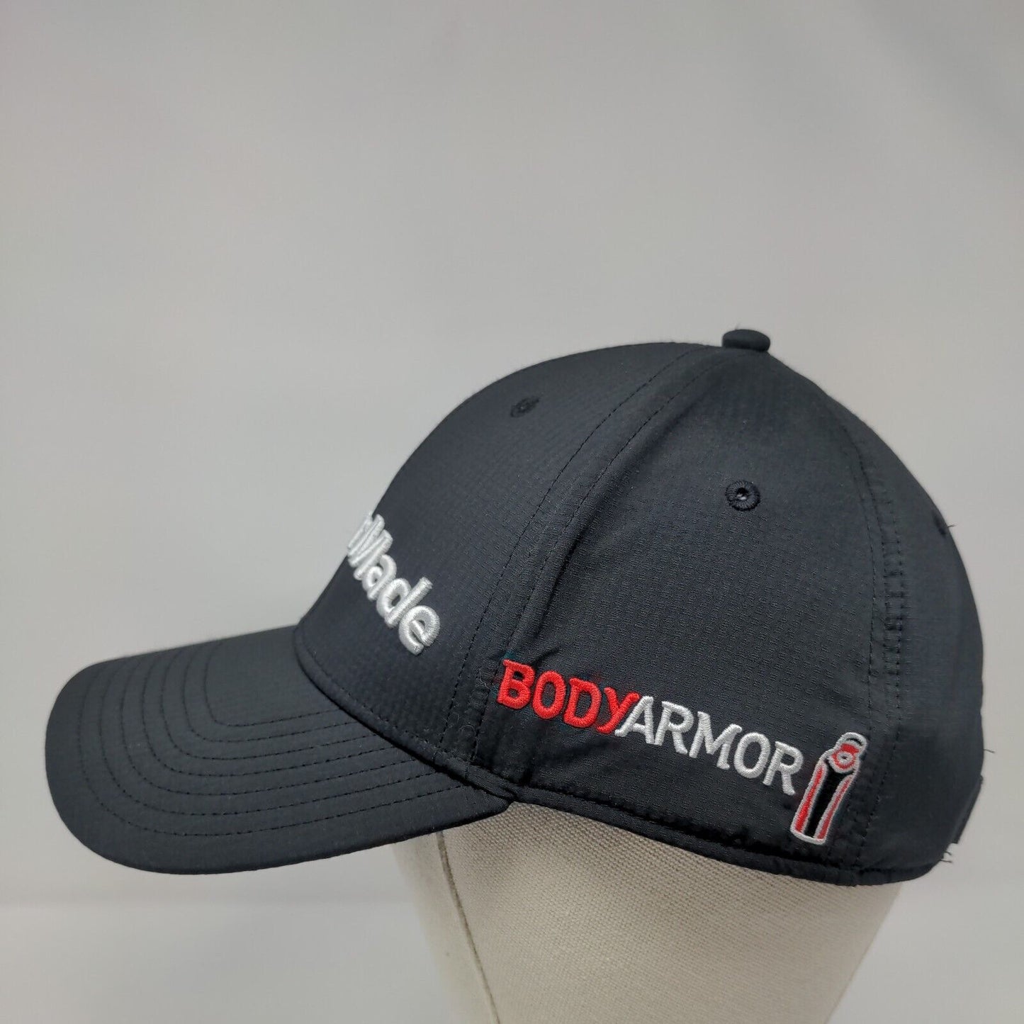 TaylorMade Strapback Golf Hat Black OSFA Adjustable Embroidered Body Armor