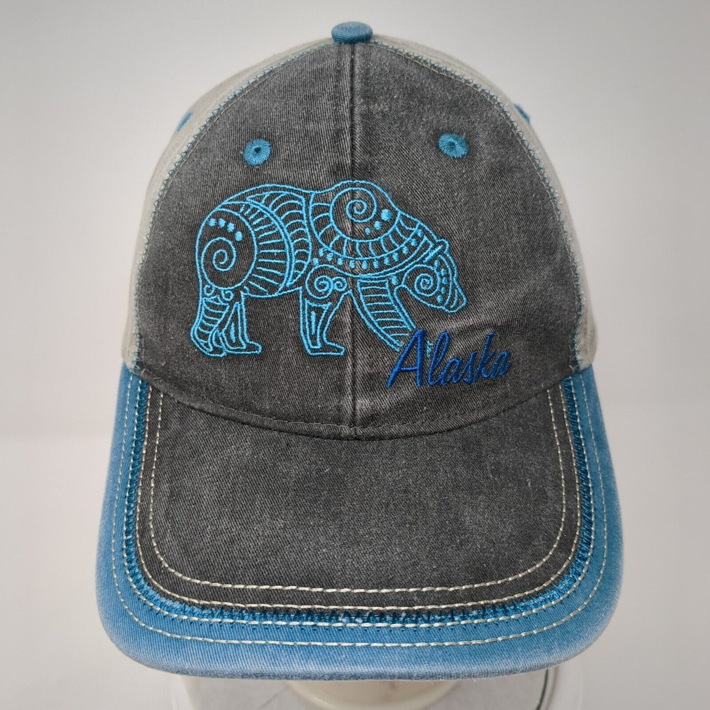 Alaska Strapback Hat Multicolor One Size Adjustable Embroidered ACE USA Cotton