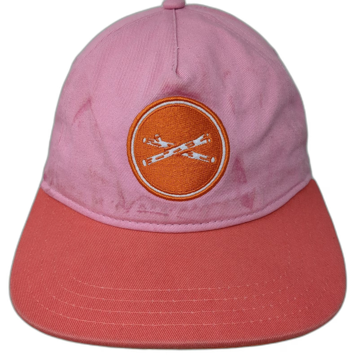 Pukka 5 Panel Pink Hat One Size Treefort Music Festival Leather Strapback Cotton