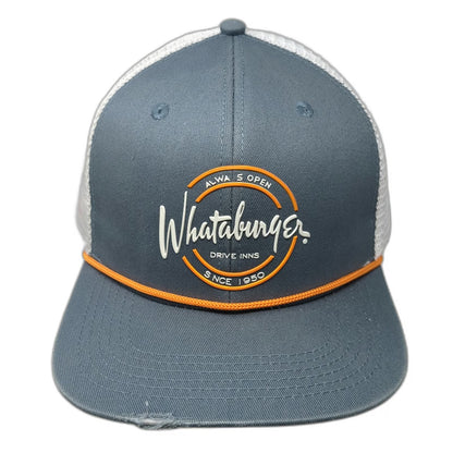 Staunch Collection Whataburger Trucker Hat Blue One Size Rope Mesh Snapback