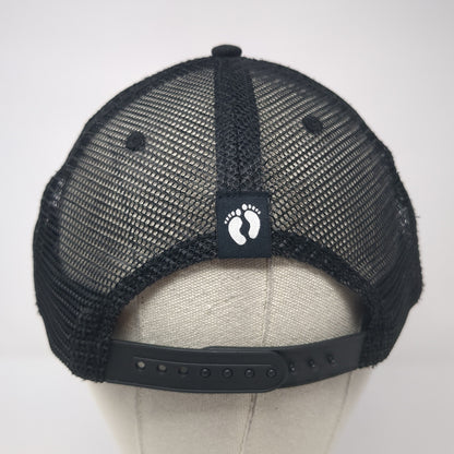Hang Ten Snapback Rope Trucker Hat Black One Size Mesh Back Adjustable