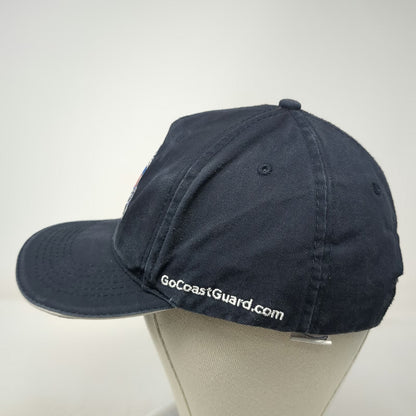 United States Coast Guard Embroidered Blue Strapback One Size Baseball Cap Hat