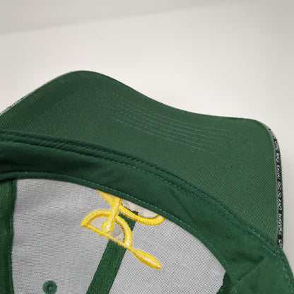 Maui Snapback Hat Green One Size Embroidered Logo Hawaiian Headwear
