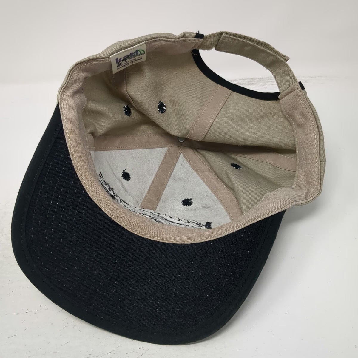Kati Baseball Cap Beige Yellowstone National Park Bear Embroidery Hat Vintage