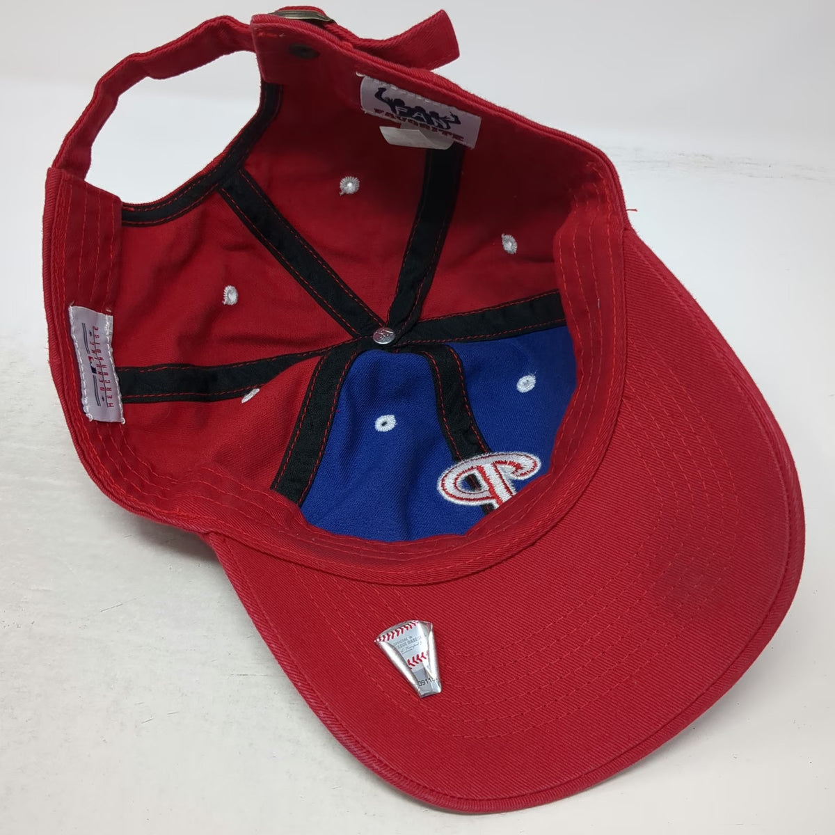 Fan Favorite MLB Philadelphia Phillies Baseball Cap Red Blue One Size Strap Hat