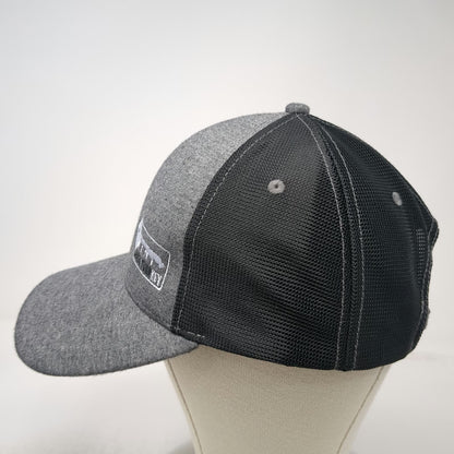 Cap America Baseball Cap Gray One Size Mesh Back Slideback Boise Turn Key Hat