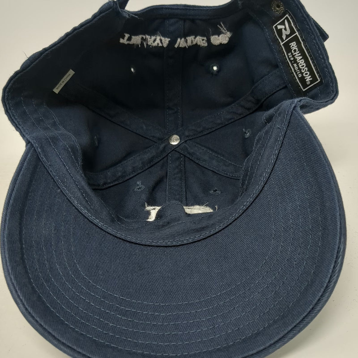Richardson Baseball Cap Blue Size L Drink Local Wine Telaya Wine Co Hat