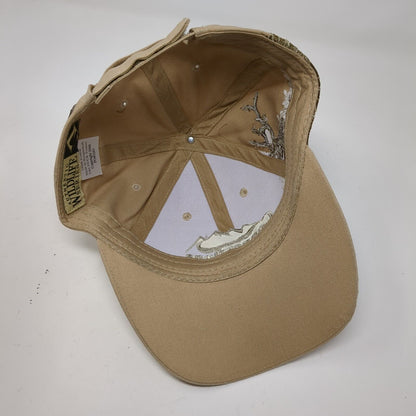 Connections Credit Union Strapback Hat Tan OSFA Embroidered Dri-Duck Wildlife