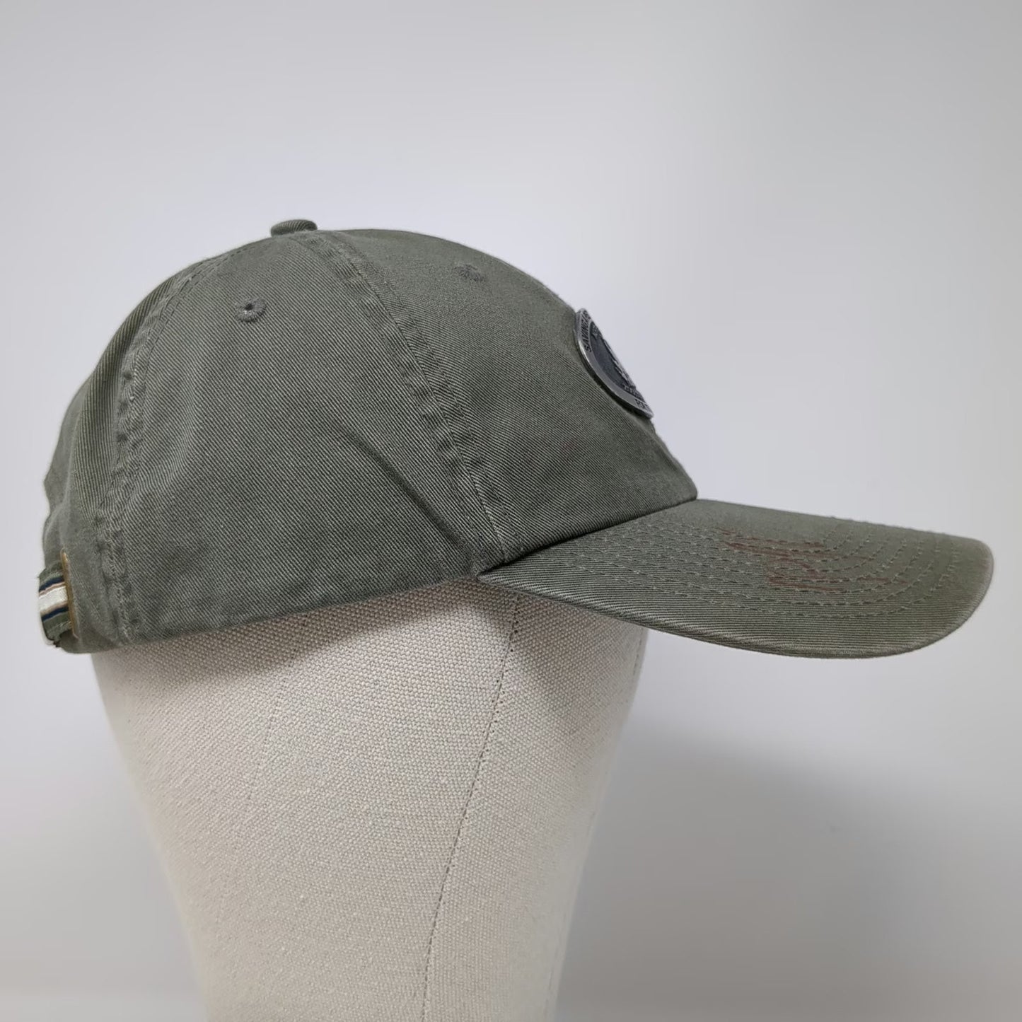 J Hats NC Zoological Society Metal Medallion Green Baseball Cap One Size Hat