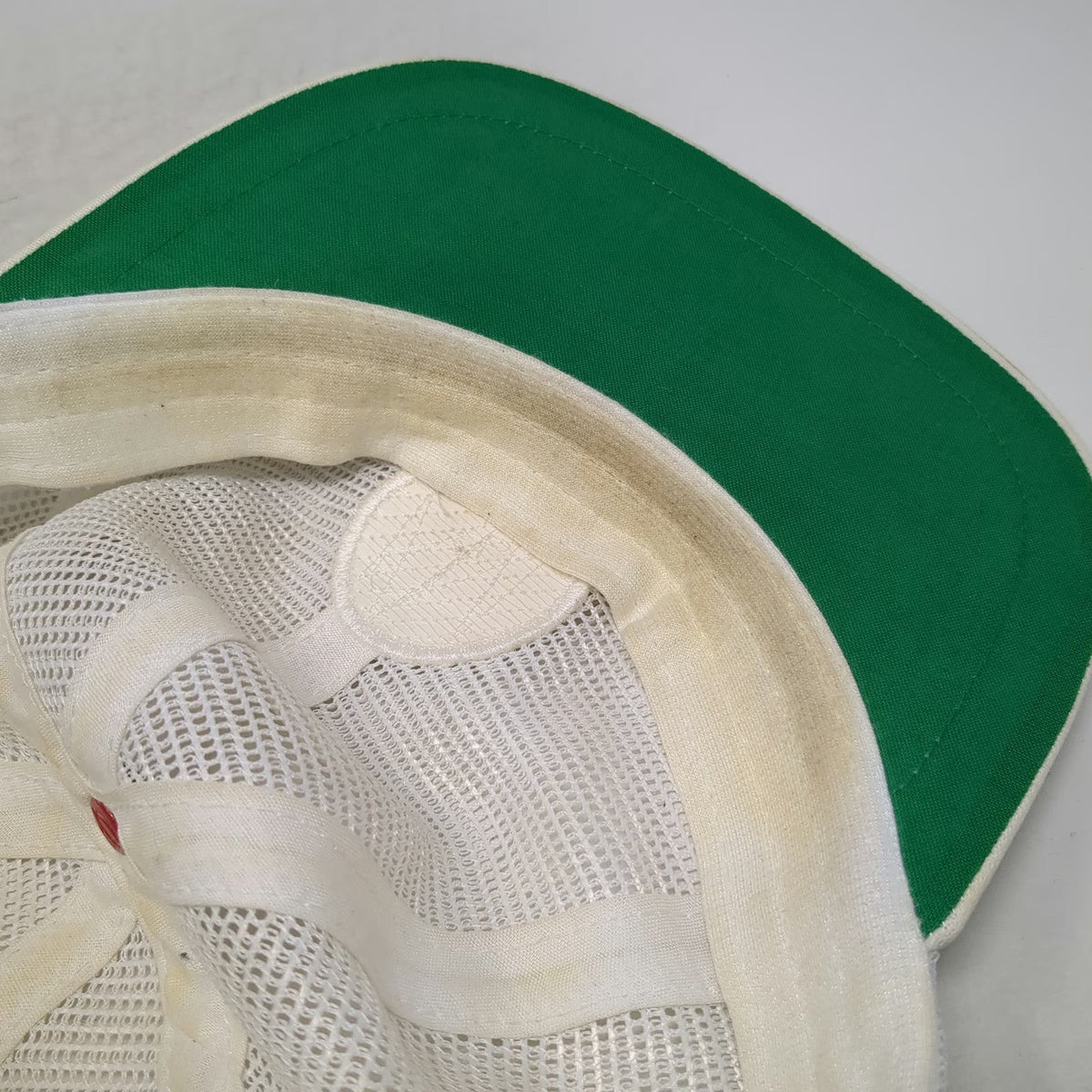 Imperial Baseball Cap White One Size Mesh Back Leather Strap Colorado Rope Hat