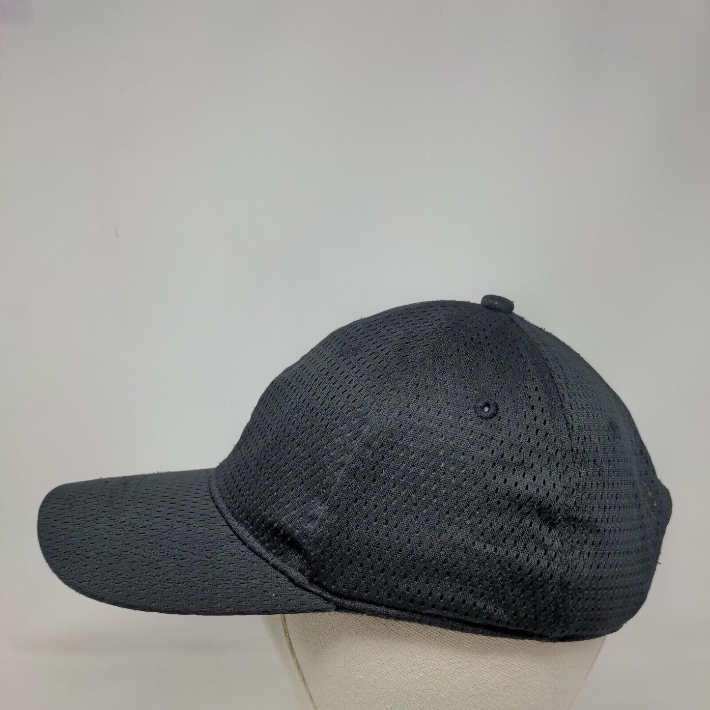 Chef Works Slideback Mesh Hat Black One Size Adjustable Leather Strap