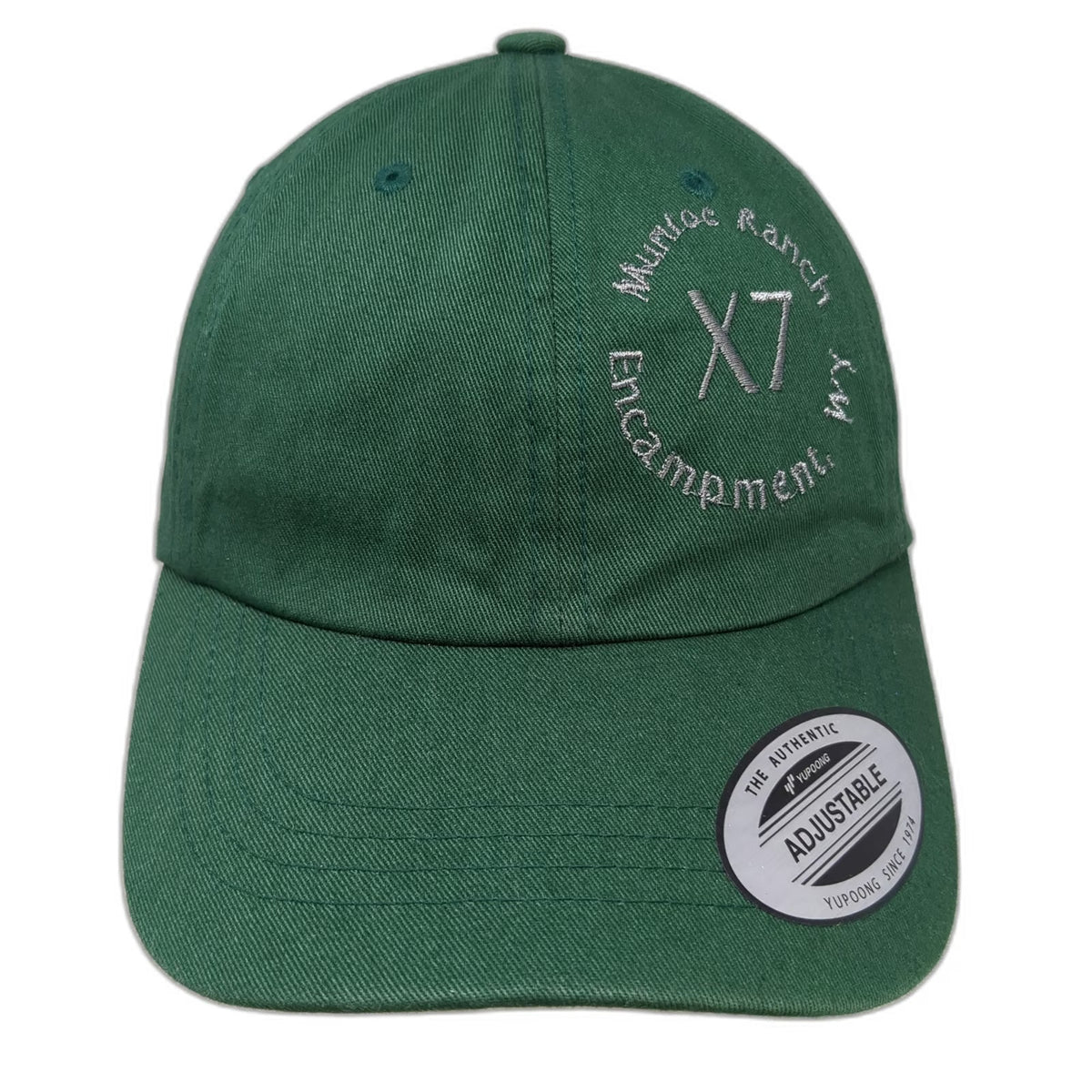 Yupoong Baseball Cap Green One Size Slideback Munroe Ranch Encampment WY X7 Hat