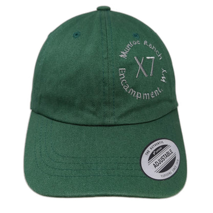 Yupoong Baseball Cap Green One Size Slideback Munroe Ranch Encampment WY X7 Hat