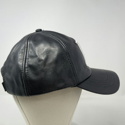 Black Baseball Cap One Size Boston Letter B Embroidered Strapback Hat Souvenir