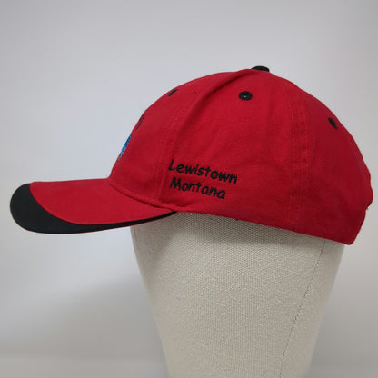 Sportsman Chokecherry Festival Lewistown Montana Baseball Cap Red One Size Hat