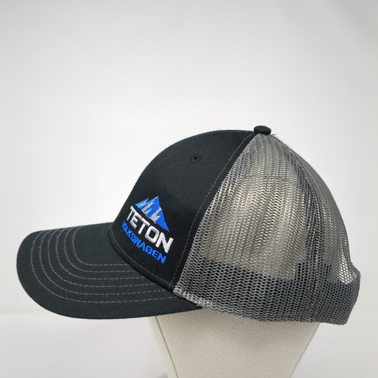 Teton Volkswagen Snapback Trucker Hat Black One Size Adjustable Mesh Back Otto