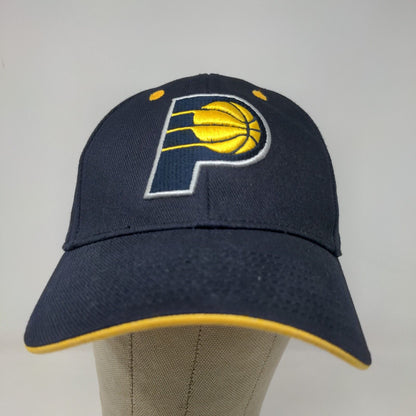 Fan Favorite Men's Strapback Hat Blue Size OSFA Embroidered NBA Indiana Pacers