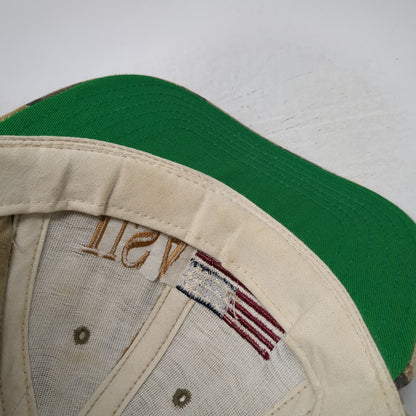 Mercury American Baseball Cap Brown Camo One Size USA Flag Made in USA Hat