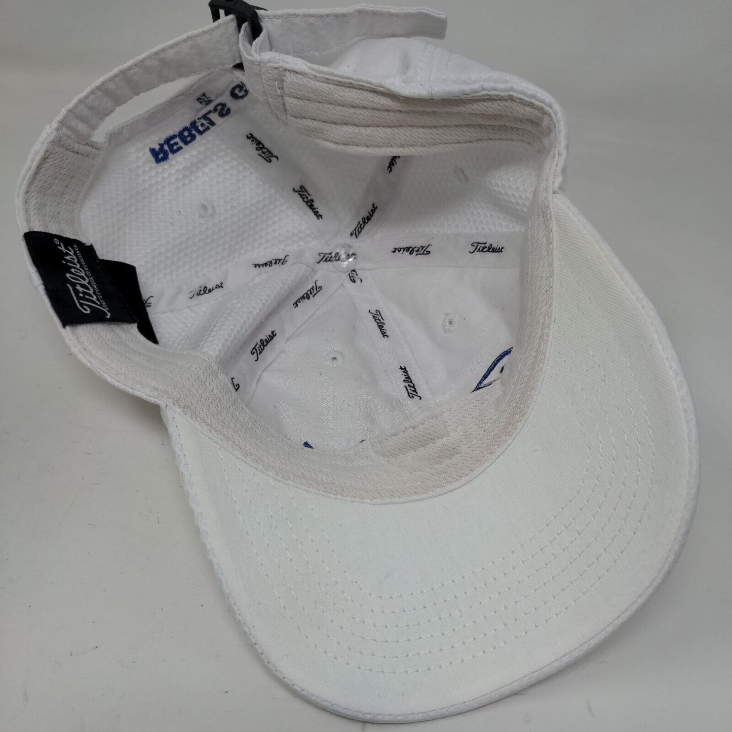 Titleist Rebels Golf Slideback Hat White One Size Embroidered 6 Panel