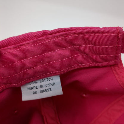 NASA Slideback Hat Pink One Size Adjustable Embroidered Prairie Mountain