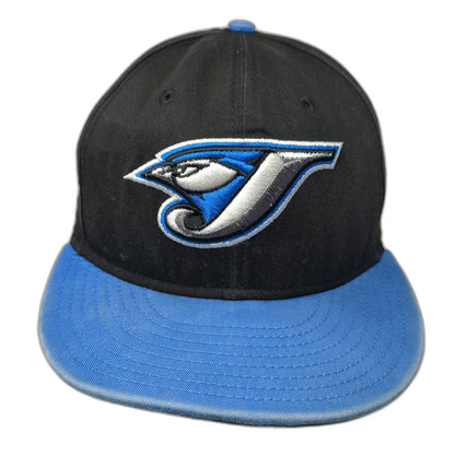 New Era Toronto Blue Jays MLB Snapback Black Blue Hat One Size Embroidered Logo