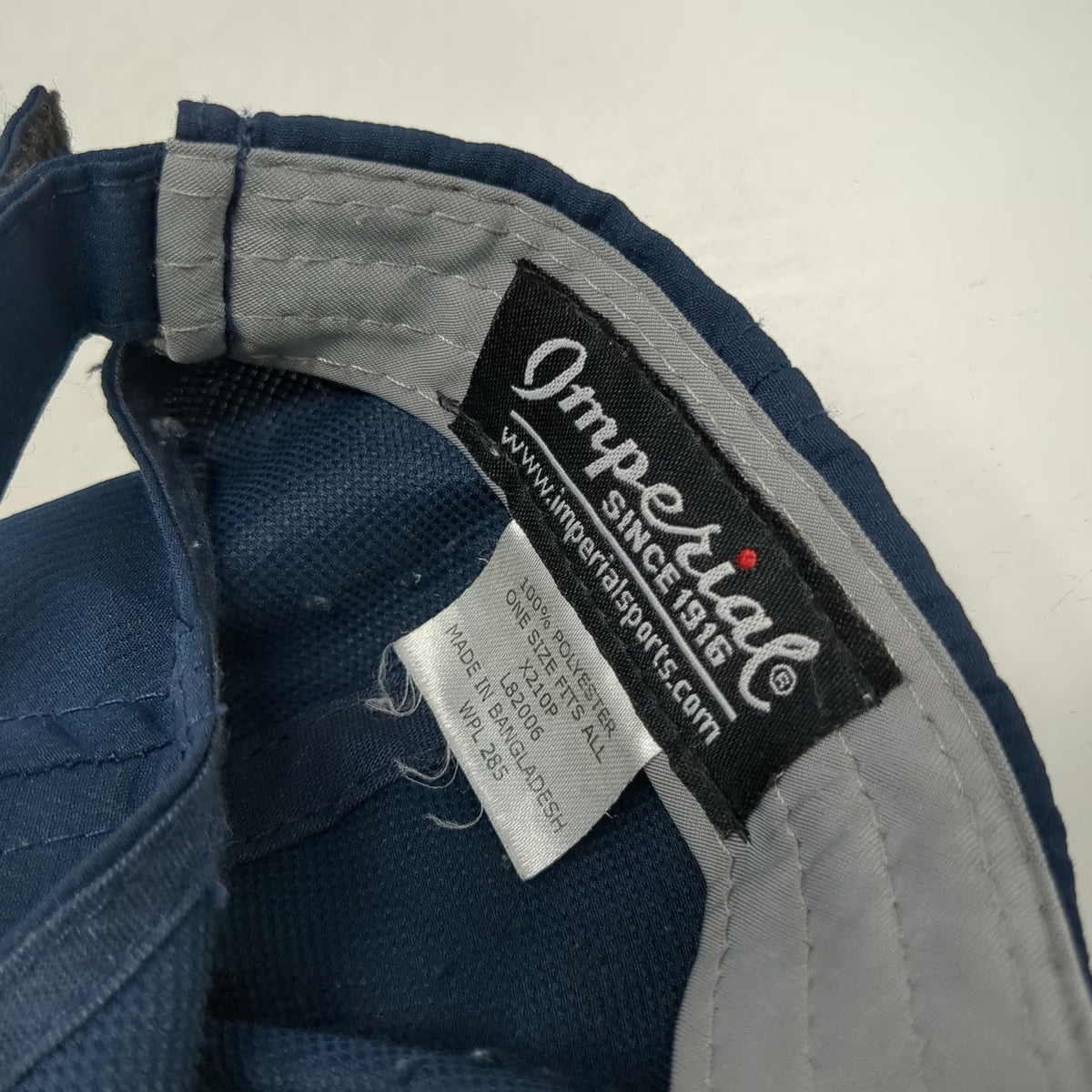 Imperial Baseball Cap Blue OSFM Polyester Tree Logo Slideback Performance Hat