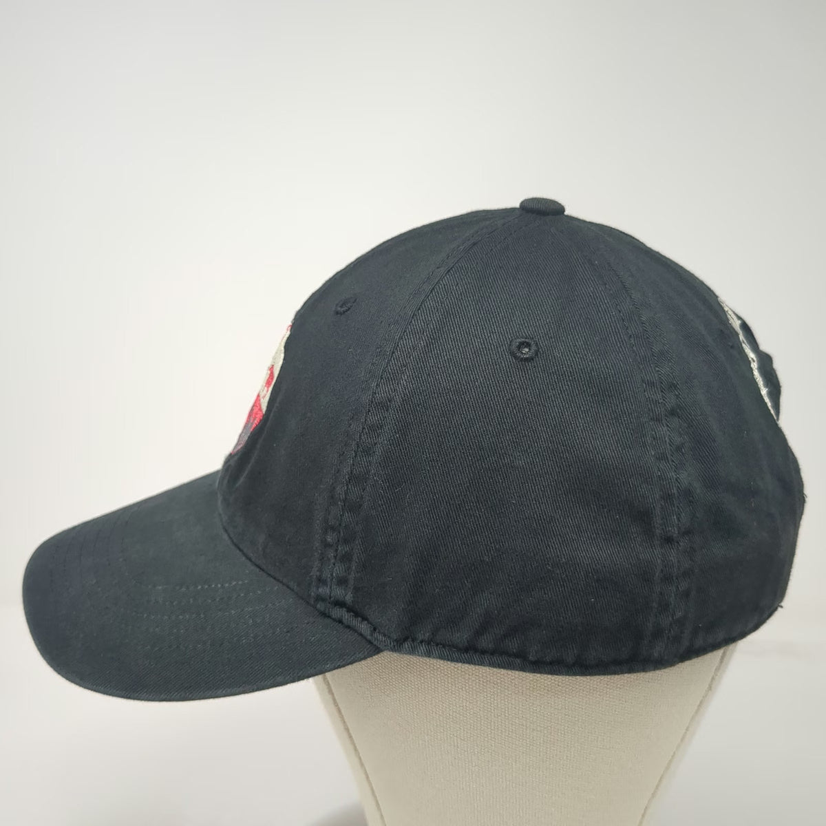 Richardson Baseball Cap Black One Size Jones Family Farm Logo Slideback Hat