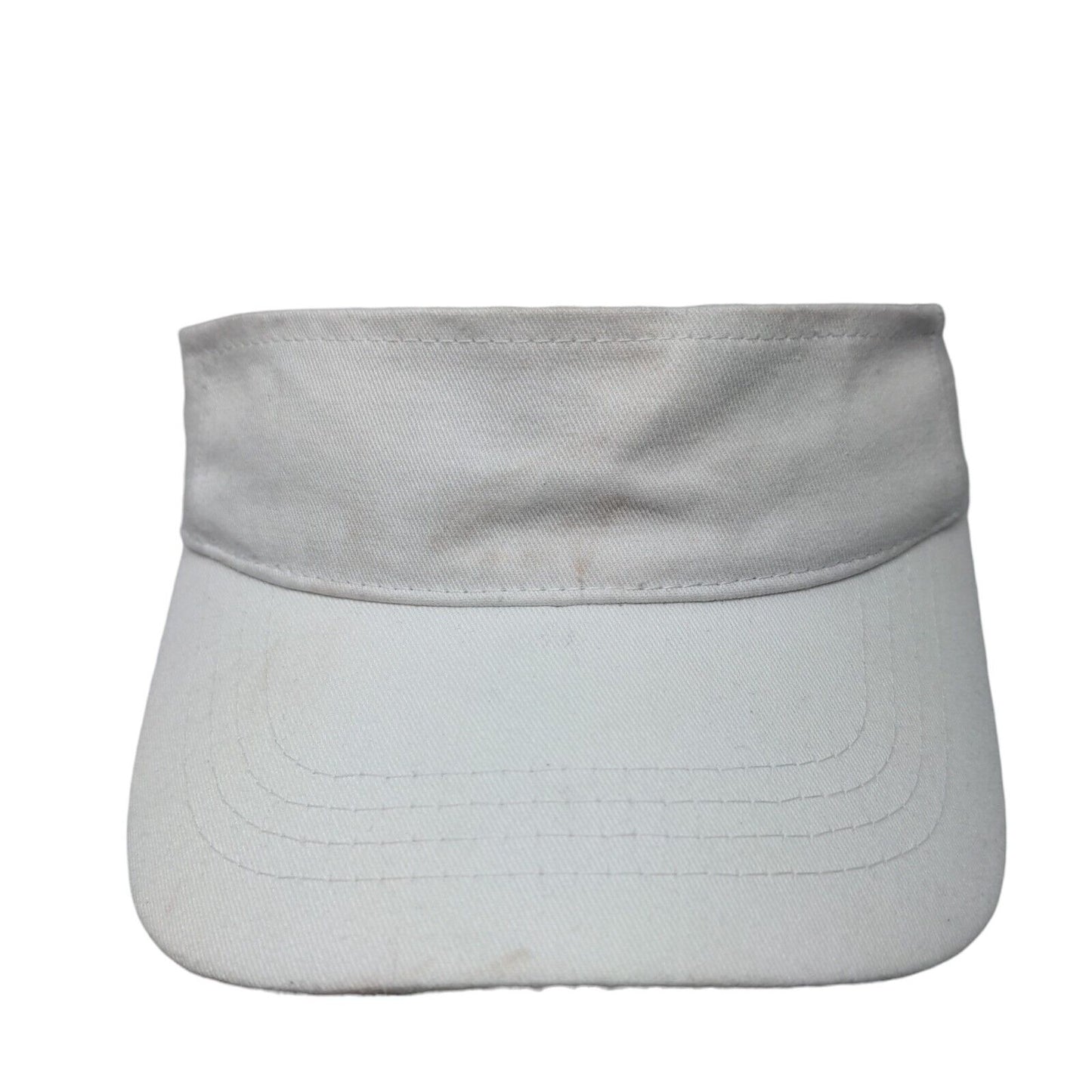 Unbranded Strapback Sun Visor Hat White OSFM Adjustable Solid Blank