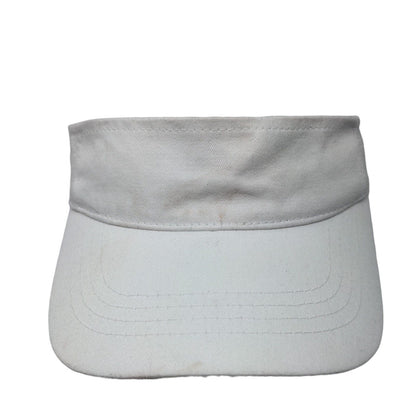 Unbranded Strapback Sun Visor Hat White OSFM Adjustable Solid Blank
