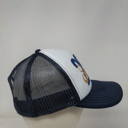 2024 Senior Snapback Trucker Hat Blue OSFM Adjustable Mesh Back Rope Otto