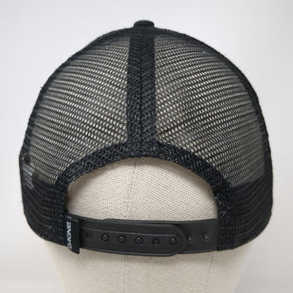 Dakine Trucker Hat Black One Size Mesh Back Rope Snapback Deer Graphic Outdoor