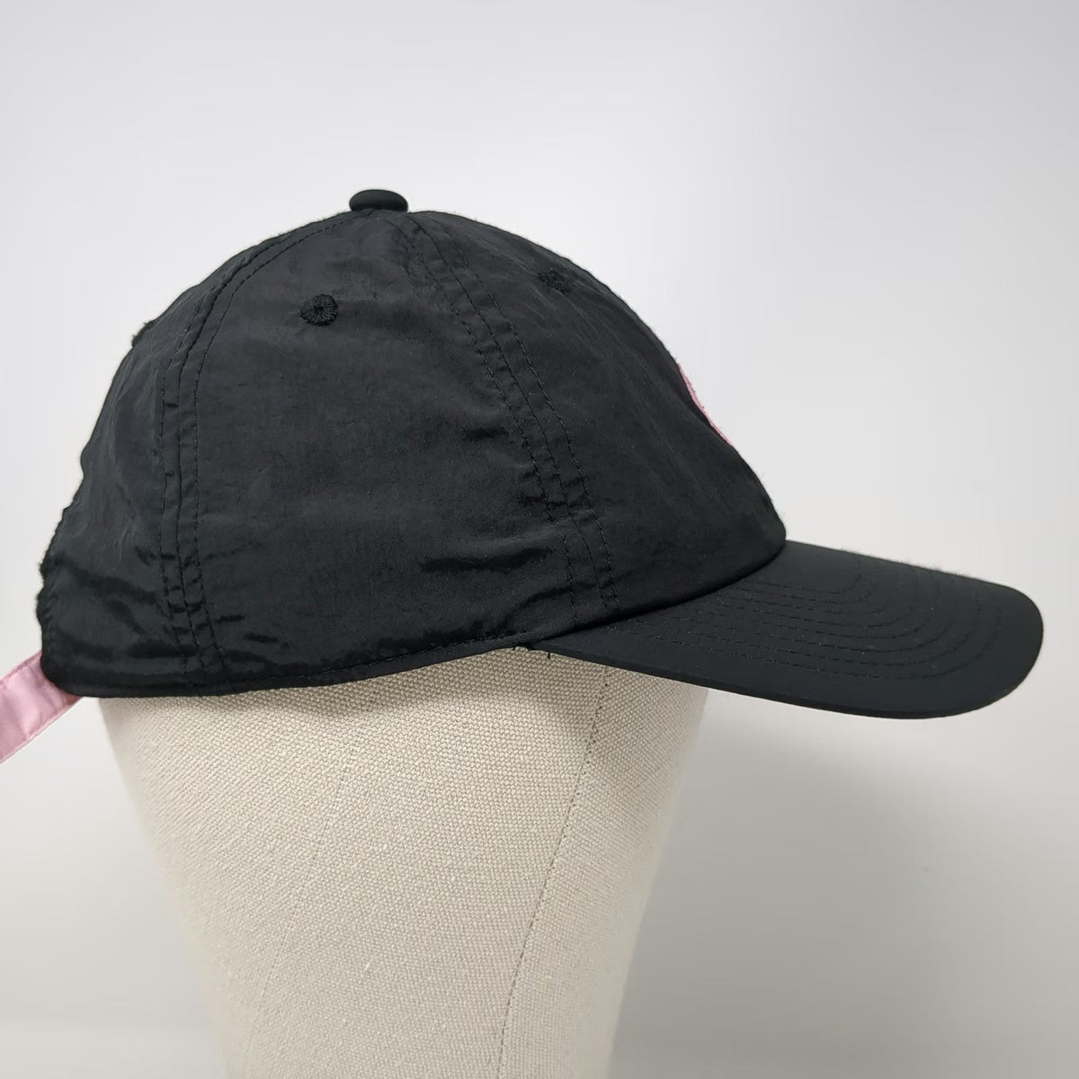 Dutch Bros Black Baseball Cap One Size Nylon Strapback Pink Coffee Logo Hat
