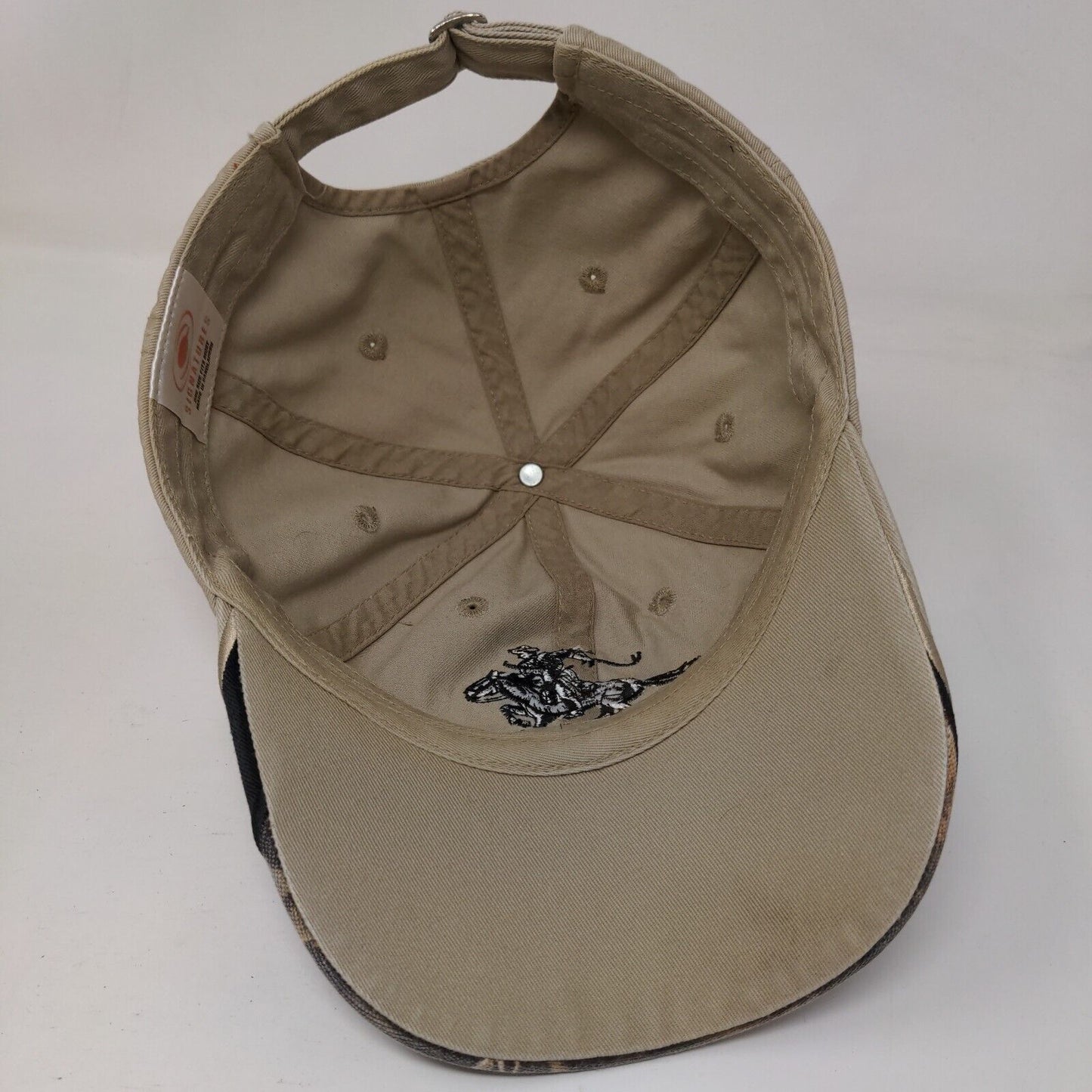 Winchester Slideback Hat Tan OSFM Camouflage Adjustable Embroidered Signatures