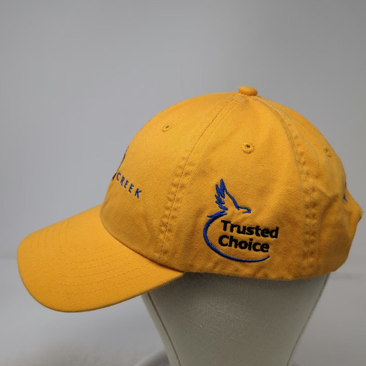 Big I Junior Classic Baseball Cap Yellow OSFM Allied Insurance Crane Creek Hat