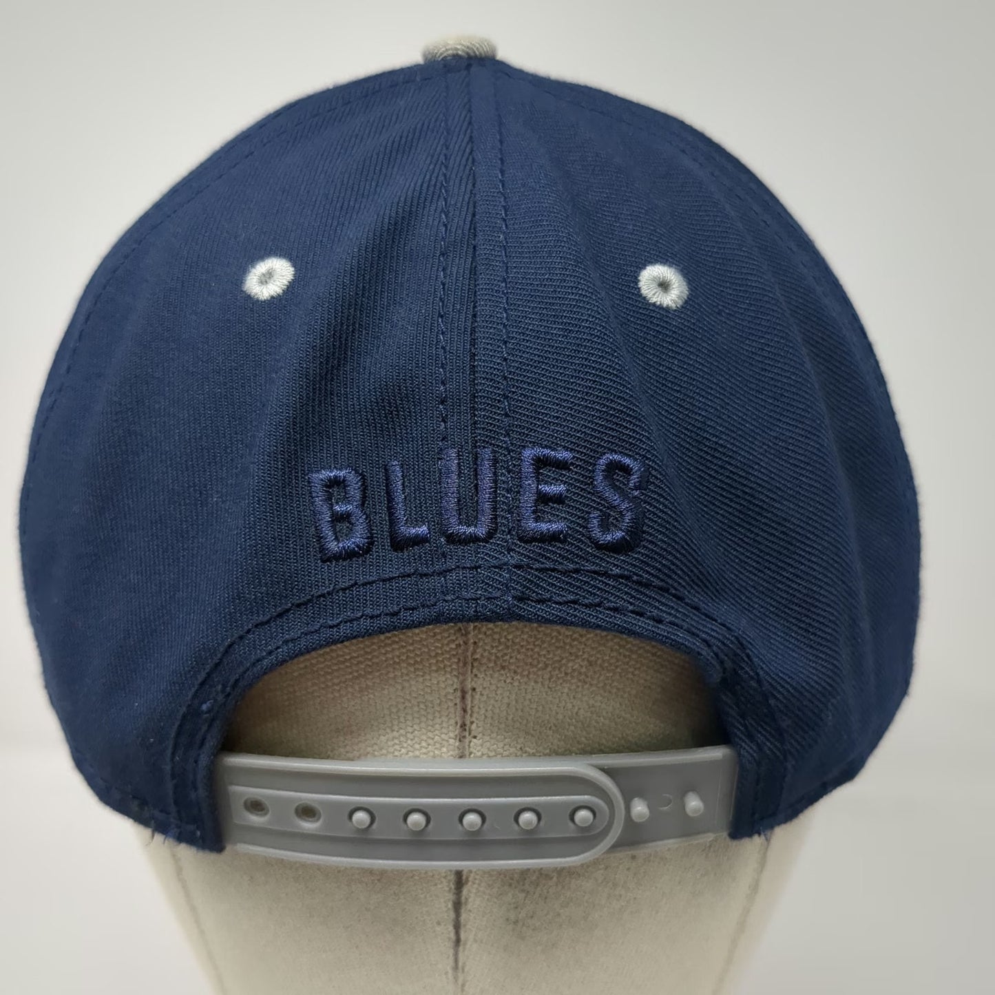Fanatics St. Louis Blues NHL Snapback Hat Blue Gray One Size Flat Brim Sewn Logo