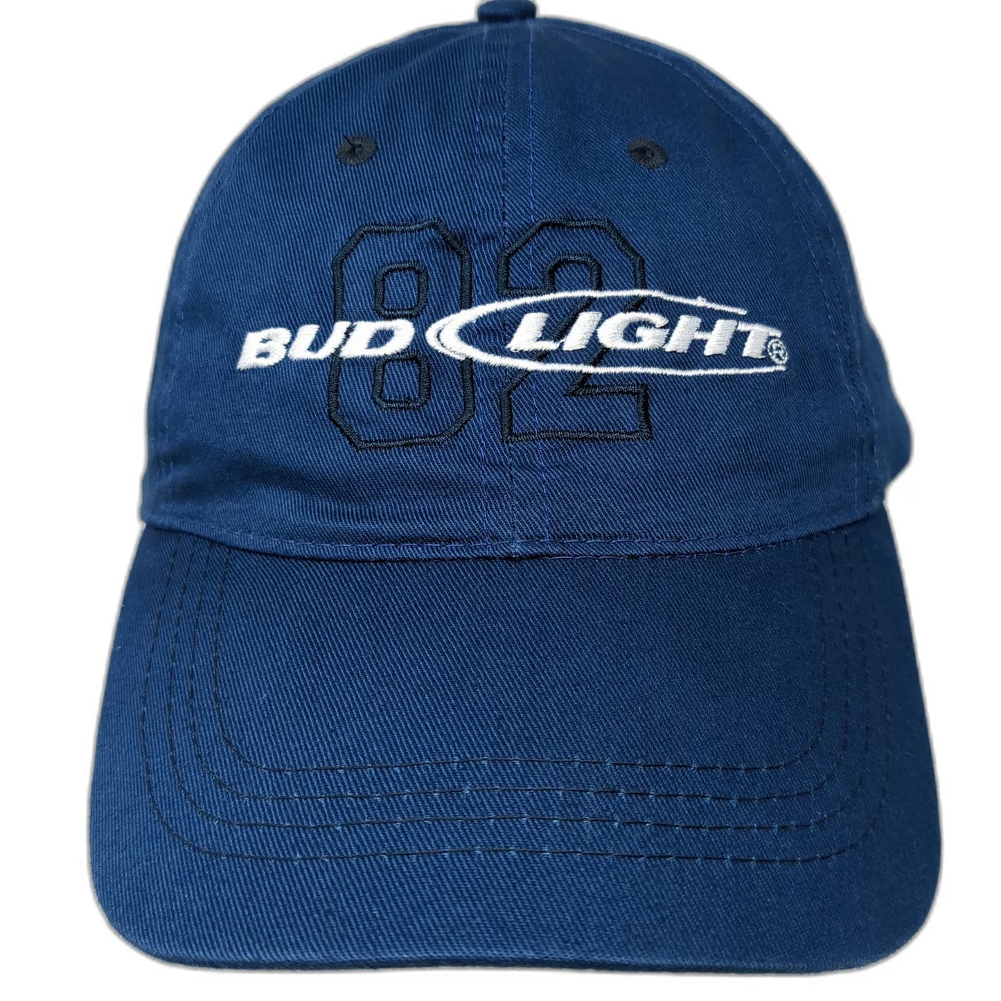Bud Light 82 Logo Blue Baseball Cap One Size Strapback Cotton Adjustable Hat
