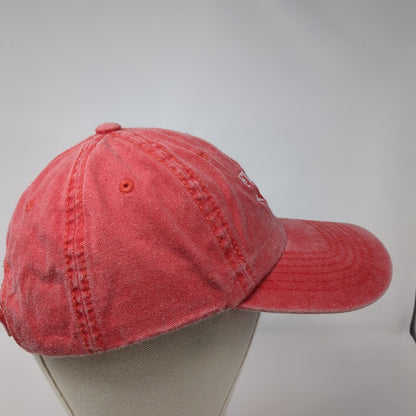 Flamingo Key Strapback Hat Red One Size Adjustable Hit Wear 6 Panel