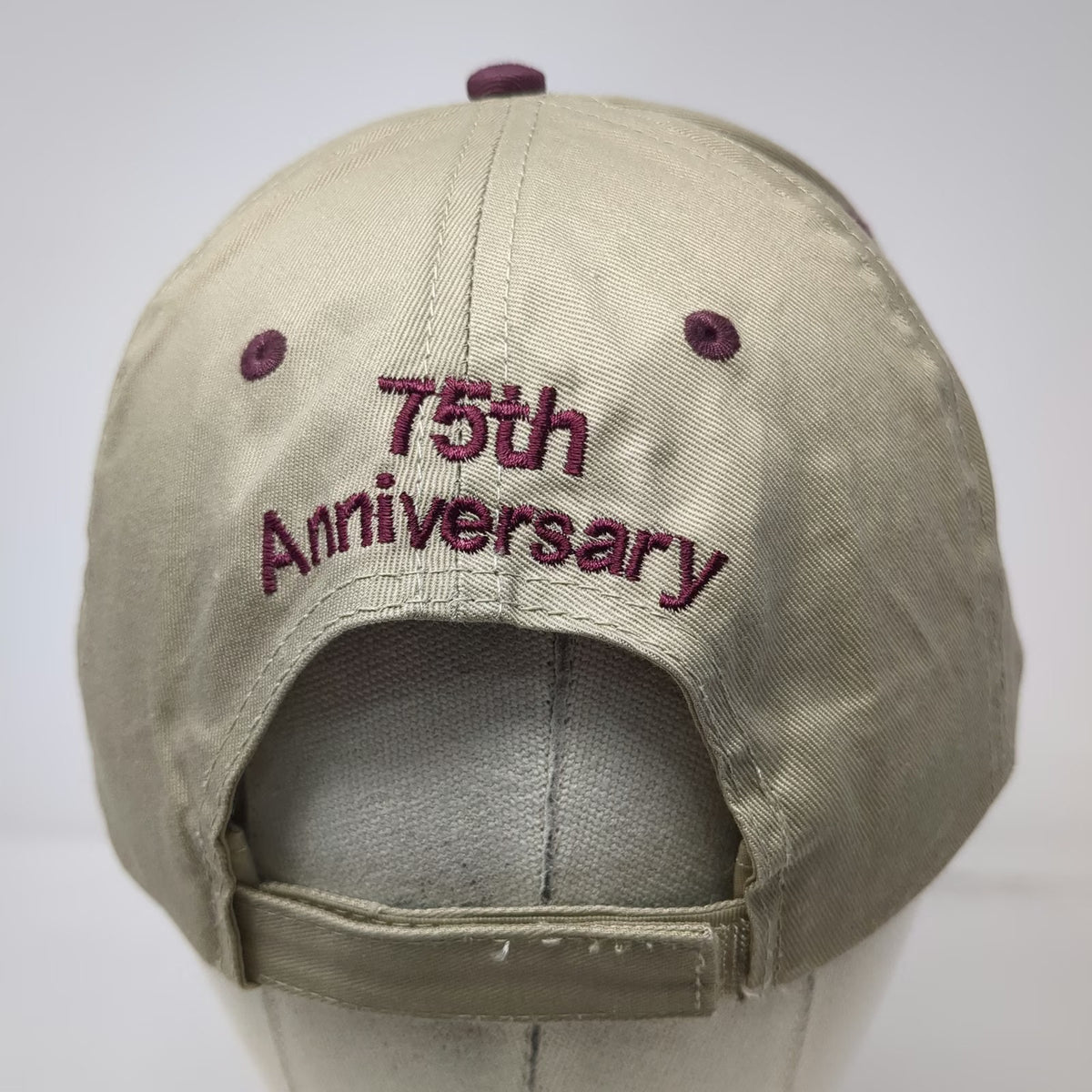 Otto Baseball Cap Beige One Size Owyhee Dam 75th Anniversary Strapback Hat