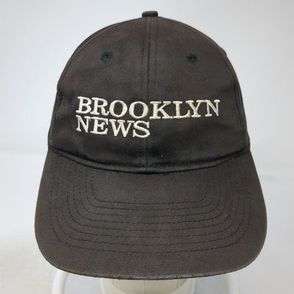 KC Brooklyn News Embroidered Baseball Cap Black One Size Strapback Hat Curved