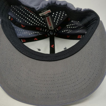 Pacific Headwear Baseball Cap Gray XL Perforated Stretch Fit Calvary Logo hat