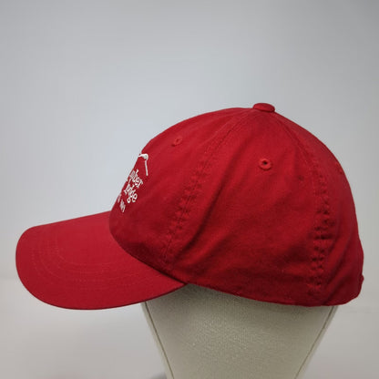 Imperial Baseball Cap Red One Size Slide Strap Snowmobile Tall Timber Lodge Hat